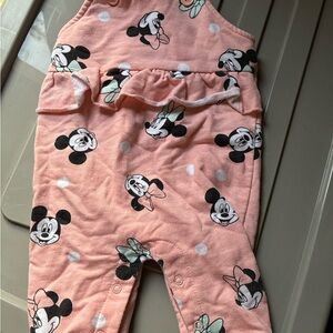 Pink Baby Romper with Minnie & Mickey 3-6 months